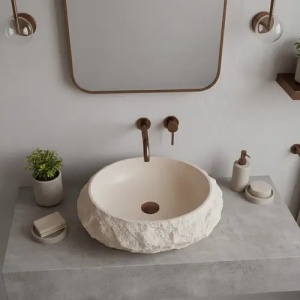 LAVOAR PENTRU BLAT MIKA WARM BEIGE, CALITATE SUPERIOARA - Img 4