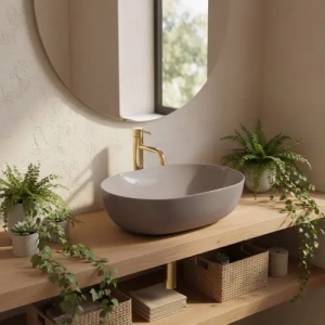 LAVOAR PENTRU BLAT REA LISA BEIGE SHINY, CALITATE SUPERIOARA - Img 2