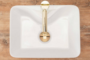 LAVOAR REA KELLY MINI, ALB, 41 CM, DIN CERAMICA, CALITATE SUPERIOARA - Img 4