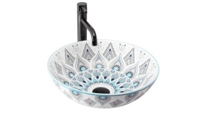 LAVOAR REA MANDALA, MULTICOLOR, 40 CM, DIN CERAMICA, CALITATE SUPERIOARA - Img 3
