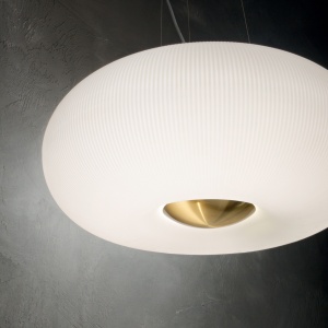 LUSTRA ARIZONA SP5, ALB, DIN STICLA, STIL MODERN - Img 3