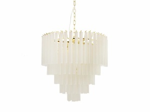 LUSTRA GORDON 60, AURIE, CONFECTIONATA DIN METAL SI STICLA, STIL MODERN