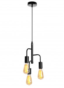 LUSTRA LH2042, LOFT STYLE, 19x32/70 cm, NEGRU, DIN OTEL SI METAL DE INALTA CALITATE, STIL MODERN, TU - Img 2