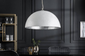 LUSTRA MODERNA 50CM, GLOW , COD 13209, STIL MODERN, REALIZATA DIN METAL IN ALB/ARGINTIU - Img 2