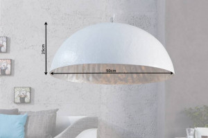 LUSTRA MODERNA 50CM, GLOW , COD 13209, STIL MODERN, REALIZATA DIN METAL IN ALB/ARGINTIU - Img 7