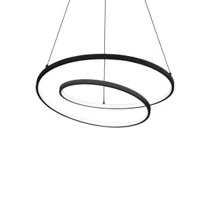LUSTRA OZ SP D60 DALI/PUSH, 60CM, NEGRU, DIN METAL, STIL MODERN