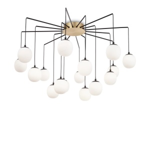 LUSTRA RHAPSODY SP16, NEGRU/ALAMA, DIN METAL, STIL MODERN