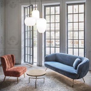 LUSTRA UMILE SP3, ALB, DIN STICLA, STIL MODERN - Img 2