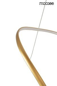 LUSTRA WAVES 100, AURIE, CONFECTIONATA DIN METAL SI ALUMINIU, STIL MODERN - Img 4