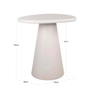 MASA DE BAR BLOOMSTONE, 214310, CONFECTIONATA DIN TENCUIALA SI MDF, ALBA, STIL MODERN - Img 4