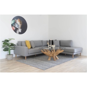 MASA DE CAFEA, AMAZONAS 110CM, DIN LEMN SI STICL SECURIZATA, CULOARE NATUR, HOUSE NORDIC - Img 2