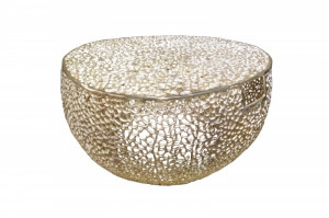 MASA DE CAFEA DEOSEBITA 80CM, LEAF AURIU, COD 40600, DIN METAL AURIU