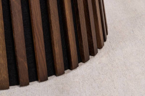 MASA DE SUFRAGERIE ROTUNDA, 120CM, STEJAR INCHIS, MDF SI FURNIR, ARTIM GROUP SELECTION - Img 6