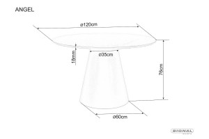 MASA DINING 120 CM, STEJAR, DIN MDF LAMINAT SI FURNIR NATURAL, STIL MODERN - Img 8