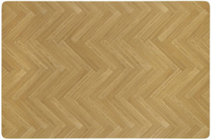 MASA DINING BERTO, STEJAR/NEGRU, 120 CM, BLAT DIN MDF SI PICIOARE DIN METAL, STIL MODERN - Img 2