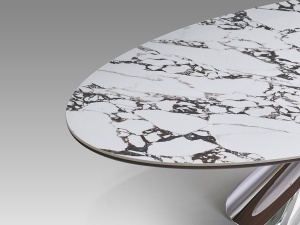MASA DINING/BIROU EXCLUSIVE 270CM, REALIZATA DIN METAL, MDF SI CERAMICA, DESIGN MODERN, PRODUS DE LUX - Img 7