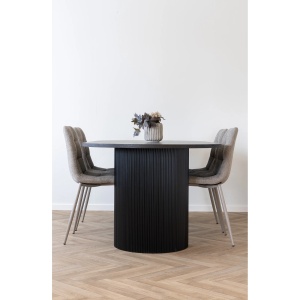 MASA DINING BOAVISTA 100x210x75 cm, REALIZATA DIN MDF, CULOARE MARO INCHIS, HOUSE NORDIC - Img 2