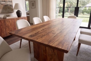 MASA DINING DIAMOND 240CM, REALIZATA DIN LEMN MASIV DE TRANDAFIR, CULOARE NATUR, INVICTA INTERIOR - Img 9