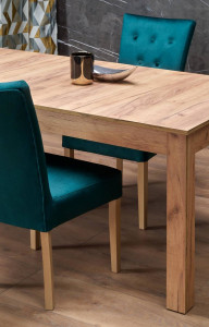 MASA DINING EXTENSIBILA SEWERYN, STEJAR CRAFT, 160/300 CM, BLAT DIN PAL SI PICIOARE DIN MDF, STIL CLASIC - Img 4