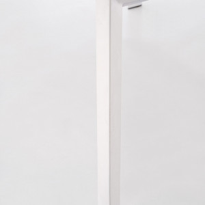 MASA DINING EXTENSIBILA STANFORD XL, ALBA, 130/250 CM, BLAT DIN MDF LACUIT SI PICIOARE DIN METAL, STIL MODERN - Img 7