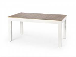 MASA DINING EXTENSIBILA STIL SEWERYN, STEJAR SONOMA/ALB, 160/300 CM, BLAT DIN PAL SI PICIOARE DIN MDF, STIL CLASIC - Img 2