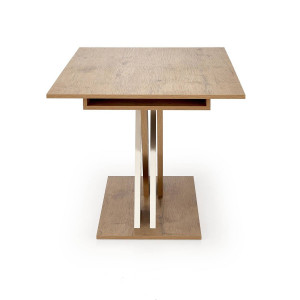 MASA DINING EXTENSIBILA XARELTO, STEJAR LANCELOT/ALB, 130/175 CM, DIN PAL MELAMINAT, STIL MODERN - Img 5