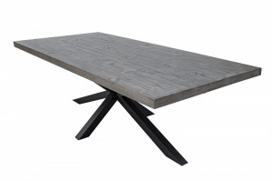 MASA DINING, GALAXY, 240CM, DIN LEMN MASIV PIN, COD 40660, STIL INDUSTRIAL - Img 2