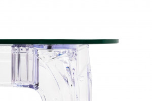 MASA DINING KING 120 CM, CONFECTIONATA DIN POLICARBONAT SI STICLA SECURIZATA, STIL MODERN - Img 5