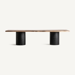 MASA DINING KNAITH 320CM, BLAT DIN SALCAM SI PICIOARE DIN LEMN DE MANGO, STIL CONTEMPORAN, VICAL HOME