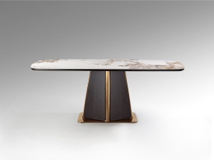 MASA DINING, LUCA 200CM, DIN MDF, METAL SI BLAT DIN PORTELAN, SCHULLER - Img 8