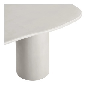 MASA DINING MARANOLA 96x240x76 cm, REALIZATA DIN MDF SI CIMENT, CULOARE BEJ, HOUSE NORDIC - Img 5