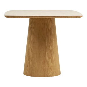 MASA DINING NOLI 90x200x76 cm, REALIZATA DIN FURNIR, CERAMICA, CULOARE TRAVERTIN/NATUR, HOUSE NORDIC - Img 4