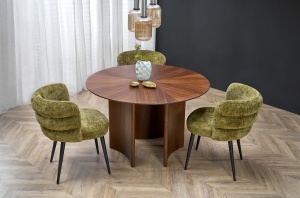 MASA DINING STIL CALDO, 120 CM, NUC, DIN MDF SI FURNIR NATURAL, STIL MODERN - Img 6