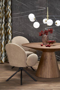MASA DINING STIL HENDERSON, NUC, 136 CM, DIN MDF SI FURNIR, STIL MODERN - Img 3