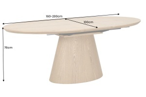 MASA DINING, UNIQUE 160/200CM, FURNIR STEJAR SI MDF, ARTIM GROUP SELECTION - Img 5
