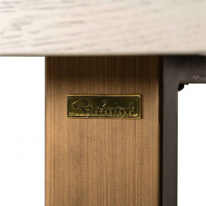 MASA DINING WHITEBONE, 235 CM, CREM/CUPRU, DIN LEMN DE STEJAR SI METAL, RICHMOND INTERIORS - Img 7