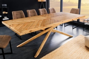 MASA DINING, WOOD 200CM, LEMN DE PIN RECICLAT, ASPECT MARO NATUR, ARTIM GROUP SELECTION. - Img 5
