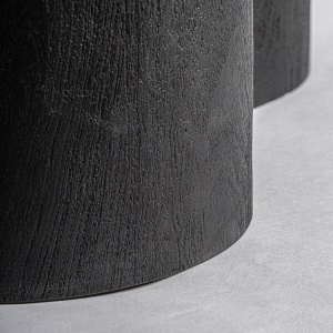 MASA DINING WORTZ, NEAGRA, REF. 35040, PRELUCRATA MANUAL, CONFECTIONATA DIN LEMN DE SALCAM, STIL MODERN - Img 4