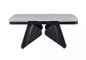 MASA EXTENSIBILA ARMANDO, 160/240 CM, ALB MAT/NEGRU MAT, DIN CERAMICA SI METAL, SIGNAL - Img 9
