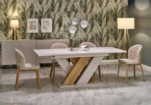 MASA EXTENSIBILA BRANDON, 160/200 CM, CASMIR/STEJAR, DIN PAL LAMINAT, STIL MODERN - Img 2