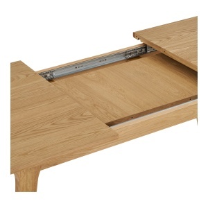MASA EXTENSIBILA DARWIN 100x240-290-340x75 cm, REALIZAT DIN FURNIR DE STEJAR, CULOARE NATUR, HOUSE NORDIC - Img 8