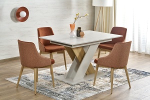 MASA EXTENSIBILA STIL XARELTO, 130/175 CM, CASMIR/STEJAR, DIN PAL LAMINAT, STIL MODERN - Img 2