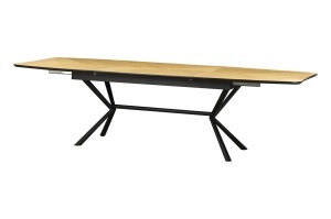 MASA EXTESIBILA DE MARI DIMENSIUNI, GRANDEZZA 180- 270CM, FURNIR LEMN DE STEJAR SI METAL, ASPECT STEJAR, ARTIM GROUP SELECTION - Img 2