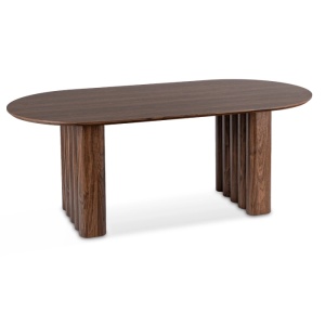 MASA OVALA 200CM, ARTIM MEBLE, REALIZATA DIN MDF, CULOARE NUC, STIL MODERN - Img 11