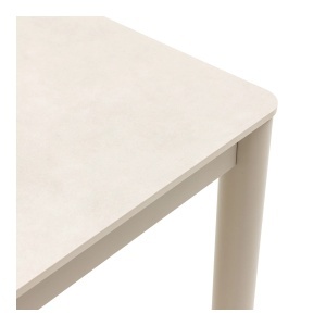 MASA PENTRU TERASA ALCUDIA 160CM, REALIZATA DIN ALUMINIU SI PIATRA SINTERIZATA, CULOARE NISIPIU, HOUSE NORDIC - Img 4