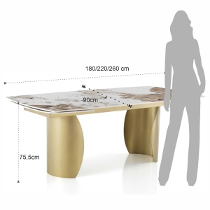 MASA ROTATIVA DE LUX, CLAW 180/260CM, DIN METAL SI CERAMICA, ARTIM GROUP SELECTION - Img 7