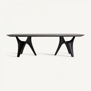 MASA SUFRAGERIE DEOSEBITA, BILZEN 280CM, FURNIR/MDF SI FIBRA DE STICLA, NEGRU, ARTIM GROUP SELECTION - Img 1