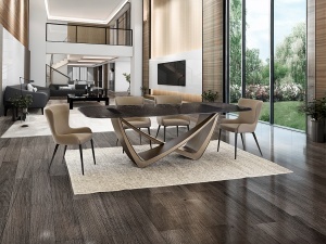 MASA SUFRAGERIE, GENESIS 240CM, METAL SI STICLA, DESIGN MODERN, SCHULLER - Img 2
