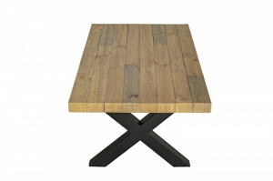 MASUTA DE CAFEA 110CM, THOR, COD 40455, DIN LEMN MASIV DE PIN NATURAL, STIL VINTAGE - Img 3