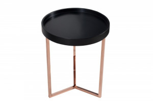 MASUTA DE CAFEA 40CM, CUPRU/NEGRU, MODUL, COD 36716, DESIGN MODERN - Img 6